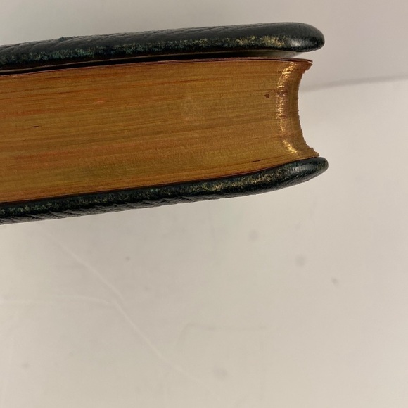 POEMS of Robert browning leather bond 1925 black textured gilt page edges - Picture 4 of 12